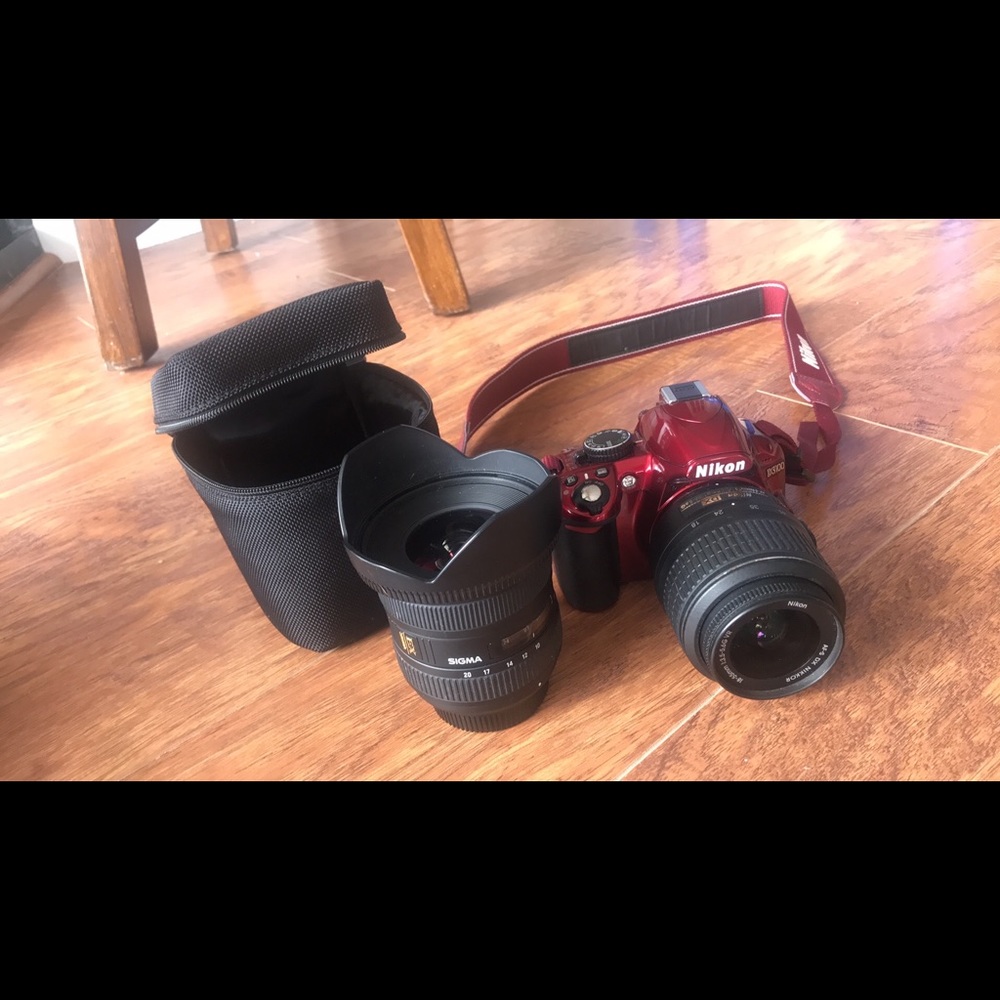 NIKON D3100 camera and Sigma 18-200MM Lens & case